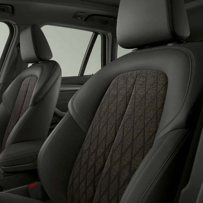 BMW X1, Model xLine, upholstery BMW X1, Model xLine, interior with focus on upholstery
