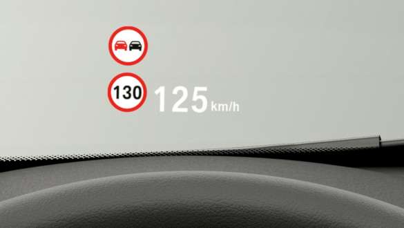 BMW X1, BMW Head-Up Display. BMW X1, interior with focus on the BMW Head-Up Display.