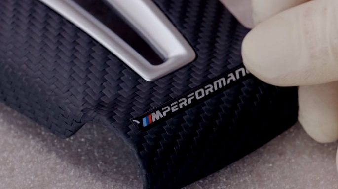 BMW M Performance steering wheel carbon fibre BMW M Performance design steering wheel carbon fibre