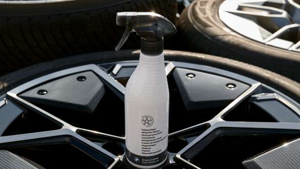 BMW rim cleaner BMW rim cleaner standing on a BMW wheel