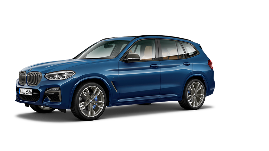 BMW X Series BMW X3 G01 three-quarter side view