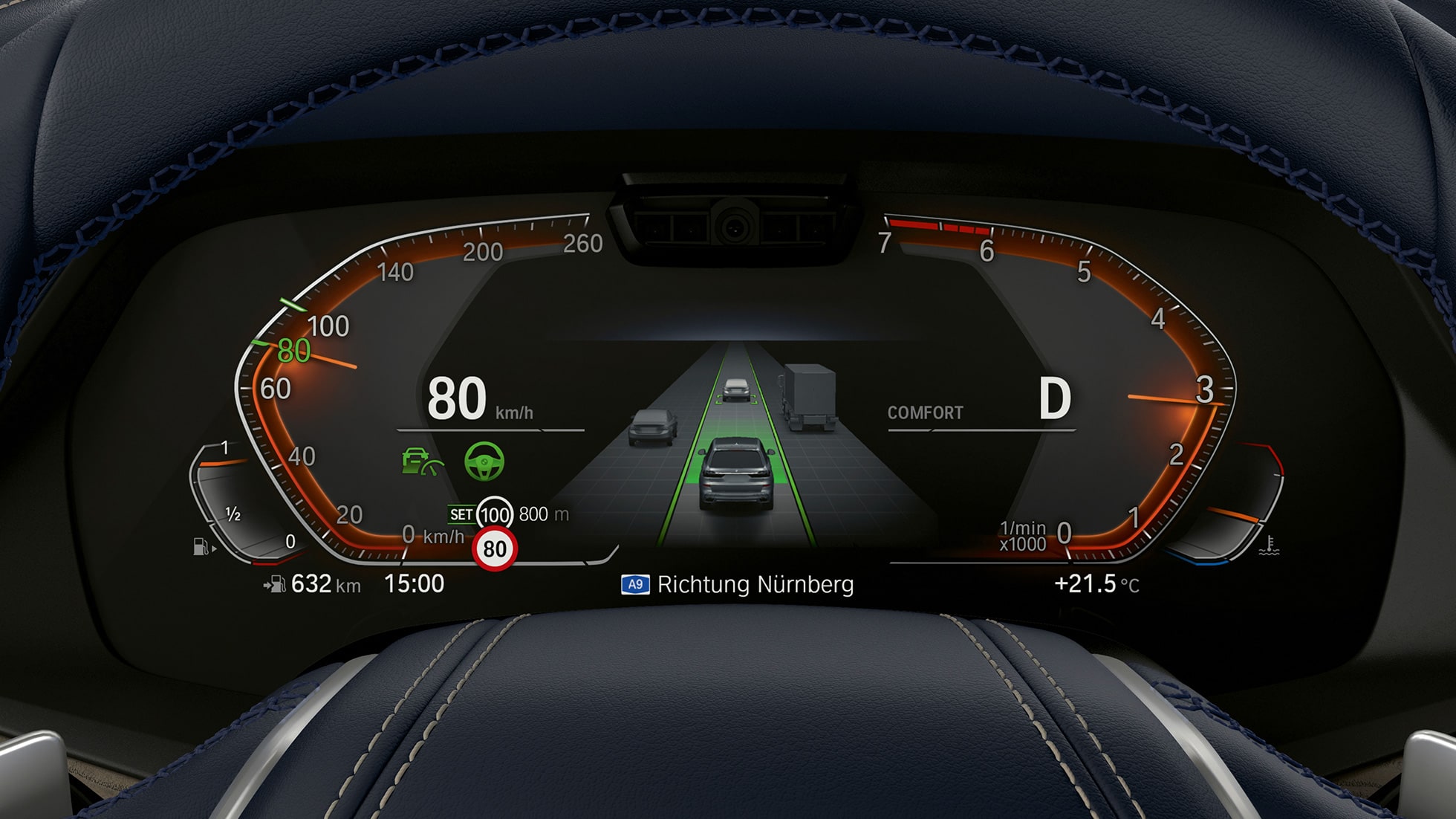 Driving Assitant Plus & Parking Assistant Plus Driving Assitant Plus & Parking Assistant Plus: close-up of the instrument panel