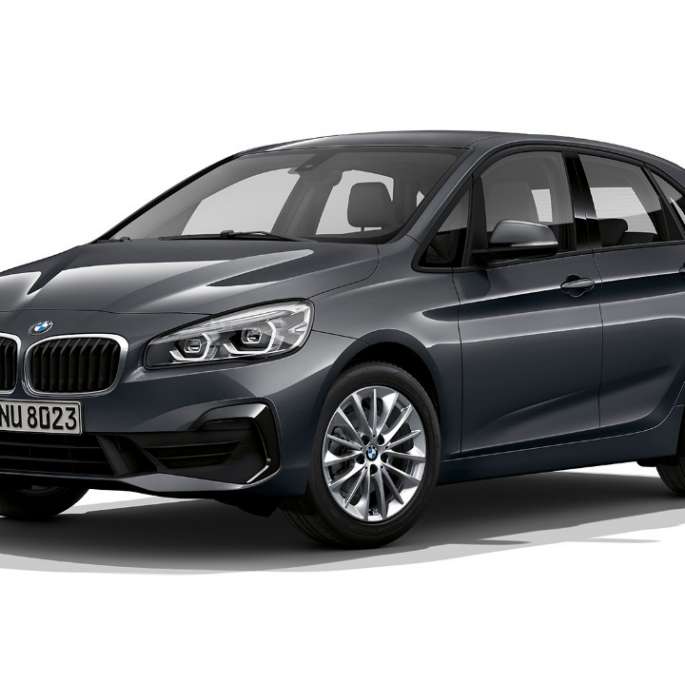 BMW 2 Series Active Tourer 218i F45 Model Advantage Mineral Grey metallic three-quarter front view 